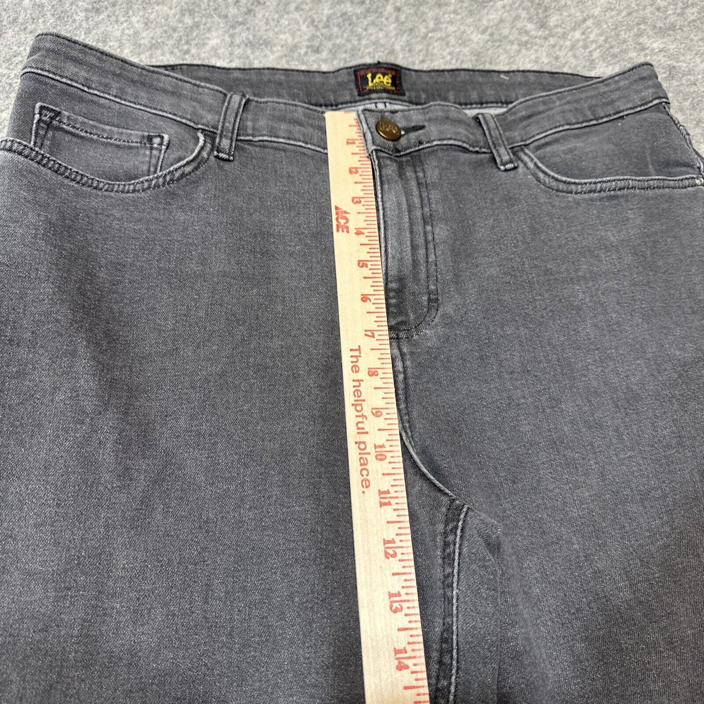 LEE Straight Leg Women's Jeans Size 18 Medium Gray Wash Denim