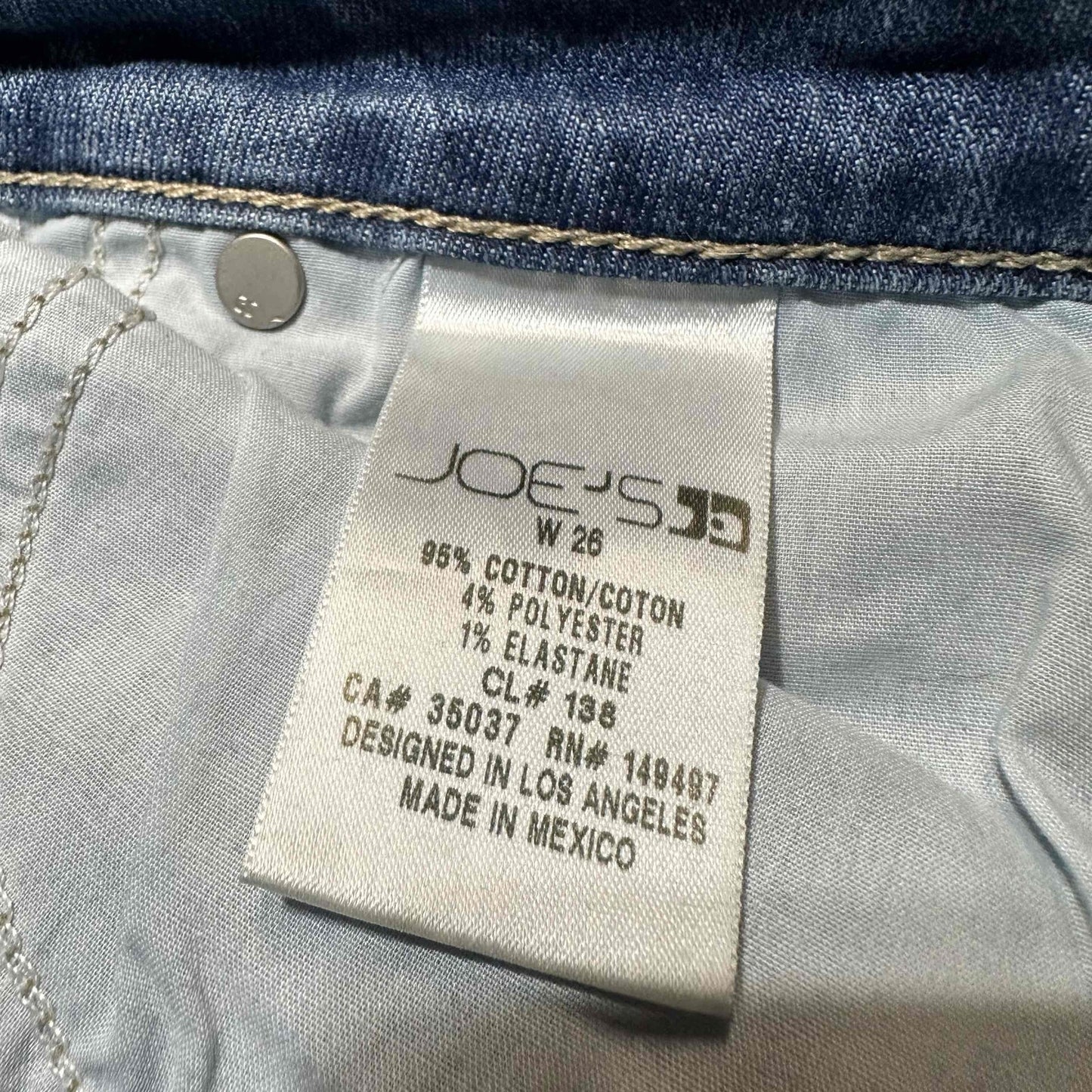 Joe's Women's Distressed Skinny Jeans Size 26 Blue Medium Wash Denim