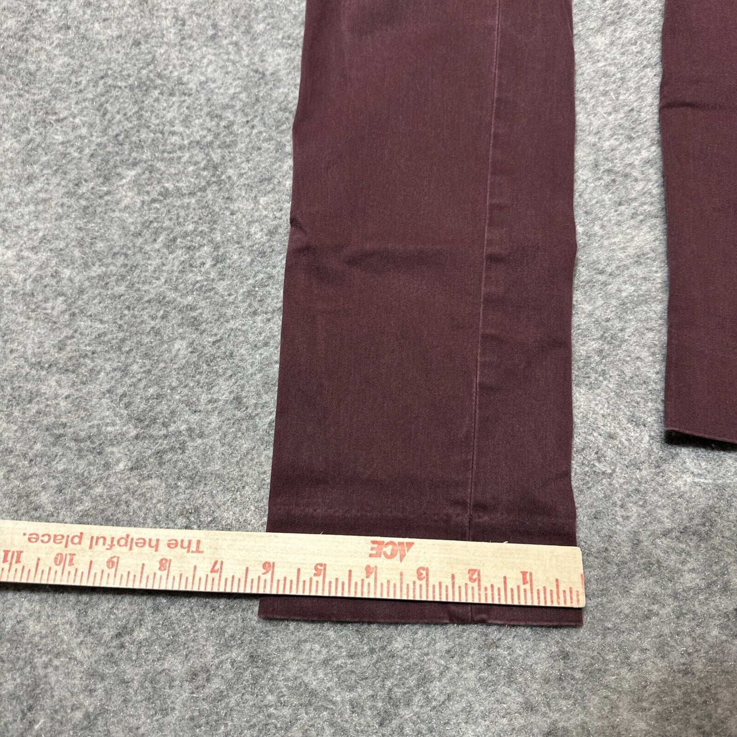 Banana Republic Ryan Women's Straight Chino Pants Size 0 Red Dark Wash Pants