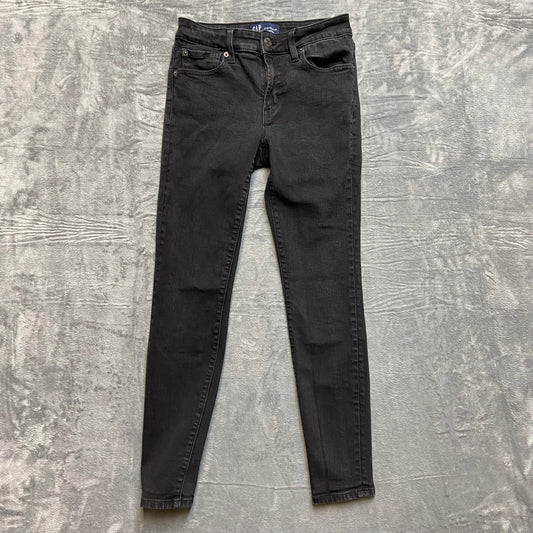 Gap Universal Legging Jeans Women's Size 2/26R Black Denim EUC