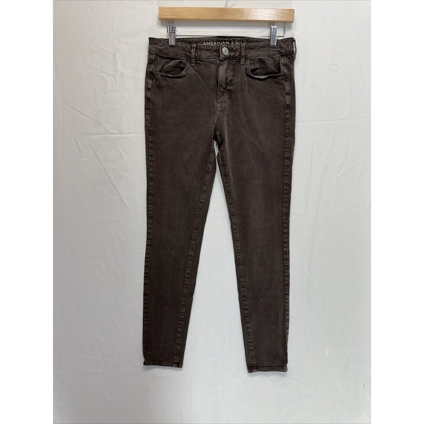 American Eagle Jeans Women’s Size 6 Brown Super Stretch X4 Hi-Rise Jegging Denim
