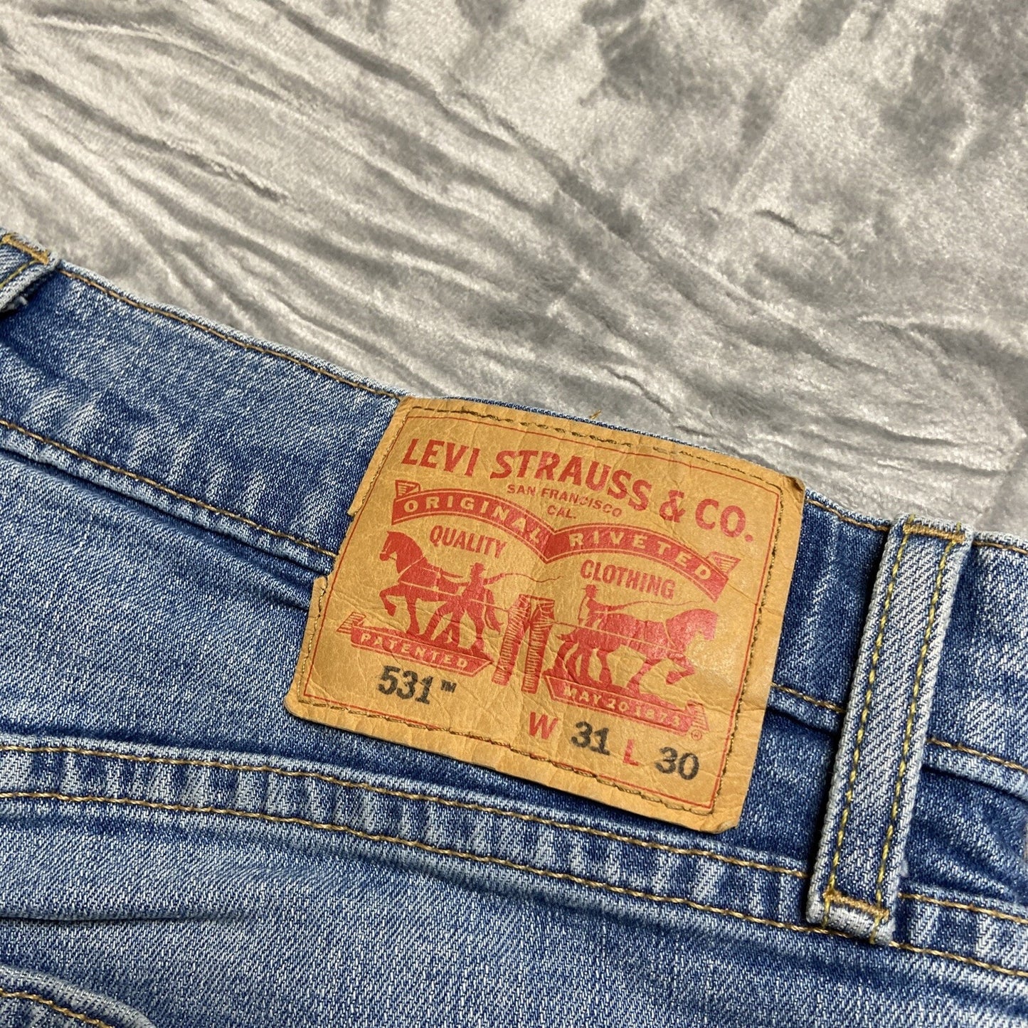 Levi’s Hemmed To Skinny Fit Jeans Women's Size 31x29 Blue Denim
