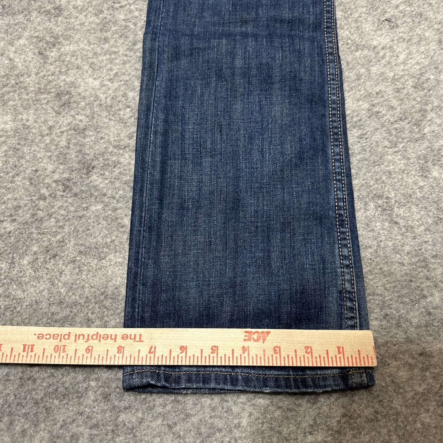 Banana Republic Men's Distressed Straight Jeans Size 28 Blue Dark Wash Denim