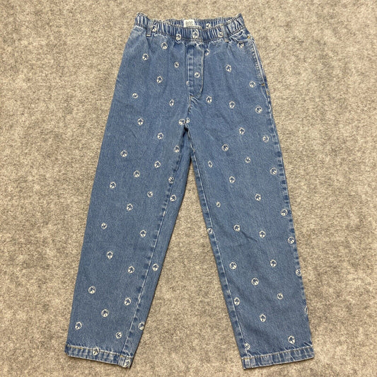 BDG Urban Outfitters Elastic Waist Pull On Straight Jeans Women's Size S Blue