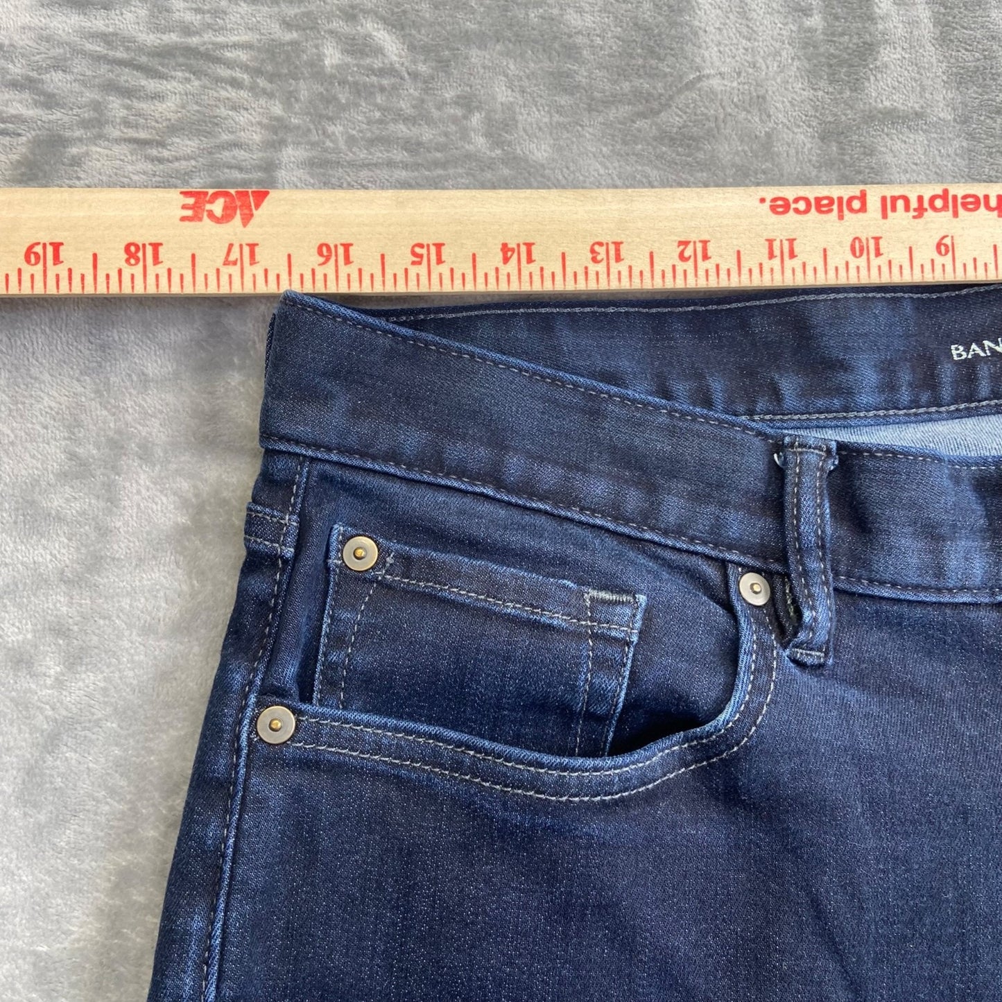 Banana Republic Traveler Slim Fit Men's Jeans 33x34 Dark Blue Denim