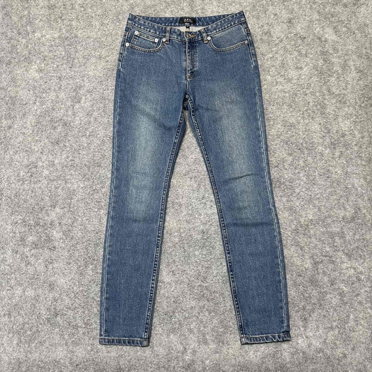 APC Women's High Rise Skinny Jeans Size 25 Blue Medium Wash Denim