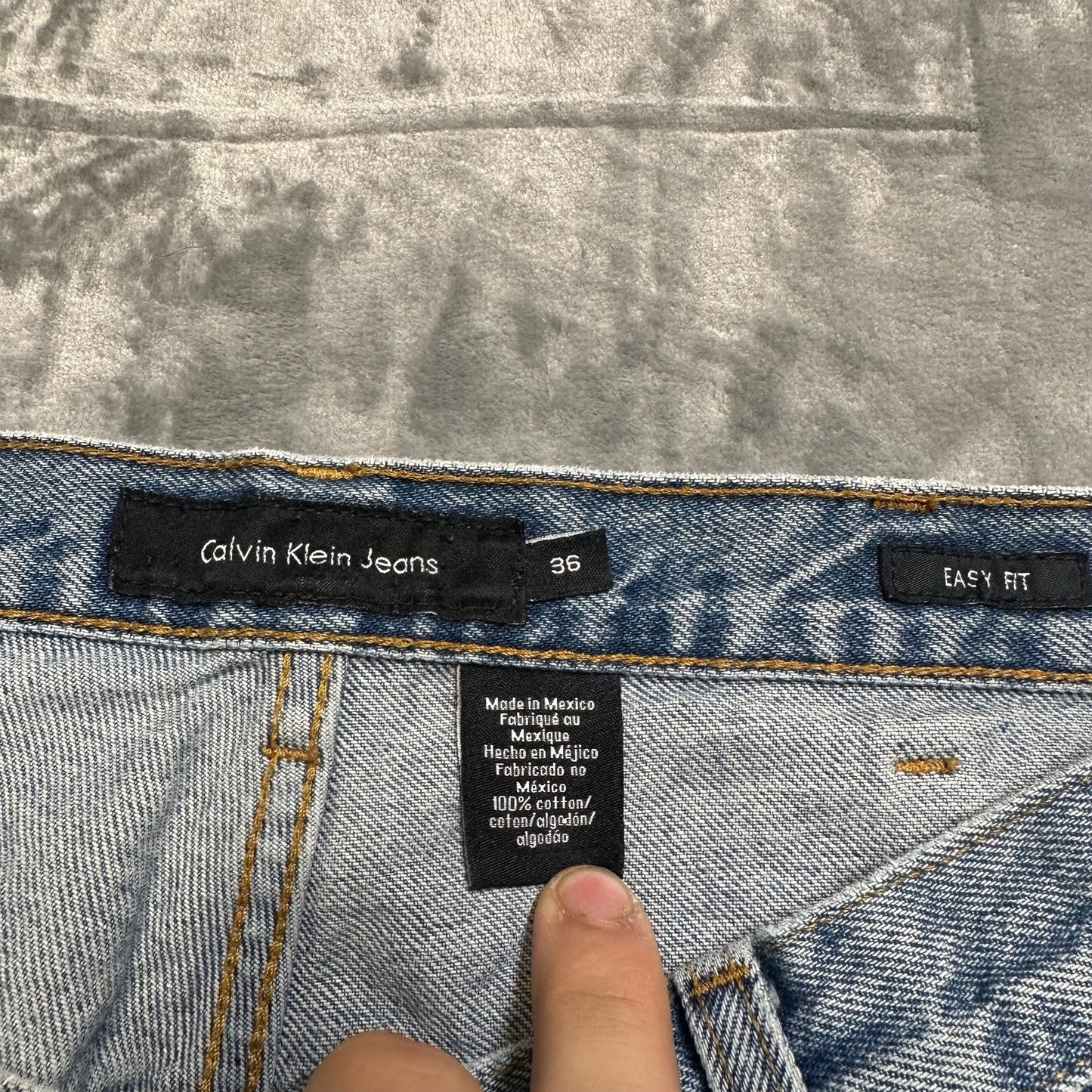 Calvin Klein Jeans Easy Fit Skinny Jeans Mens Size 36 Blue