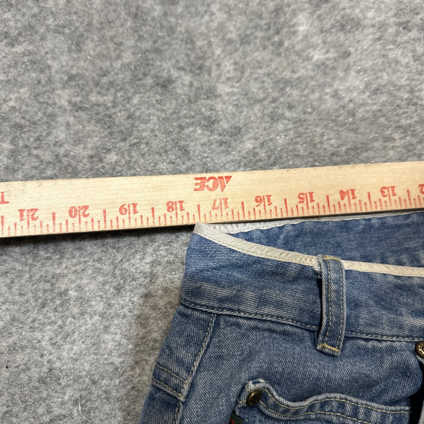 Vintage Democracy Weekend Women's Relaxed Straight Jeans Sz 16 Light Blue Denim