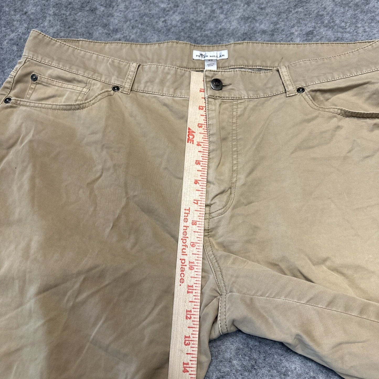 Peter Miller Men's Straight Jeans Size 40 Tan Brown Denim