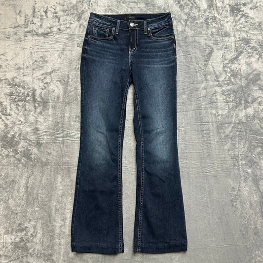 Silver Jeans Suki Bootcut Jeans Women’s Size 28/33 Blue Denim Dark Wash Hemmed