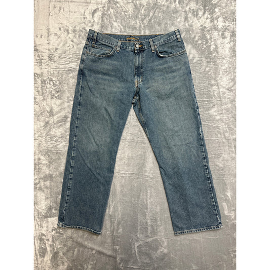 Eddie Bauer Straight Jeans Men's Size 38x32 Blue Denim