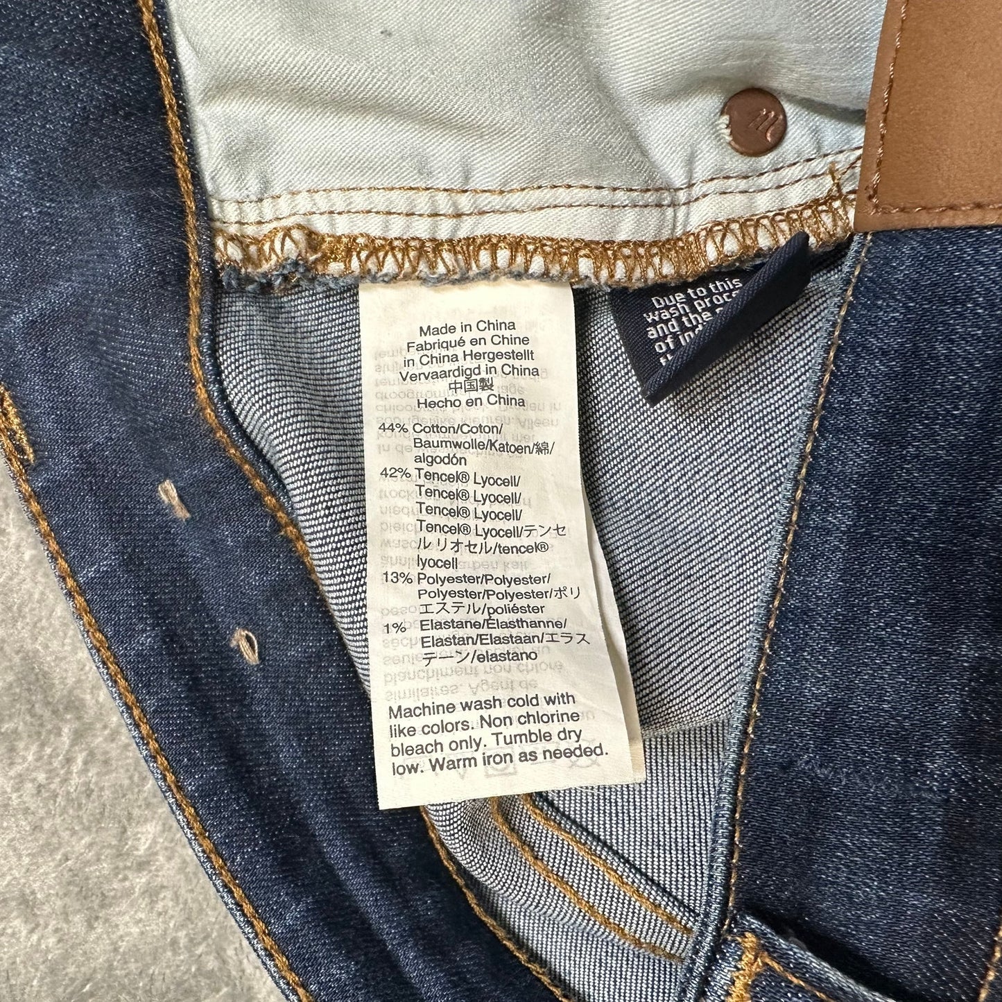 Madewell Curvy High Rise Skinny Jeans Women’s Size 33P Dark Blue Denim