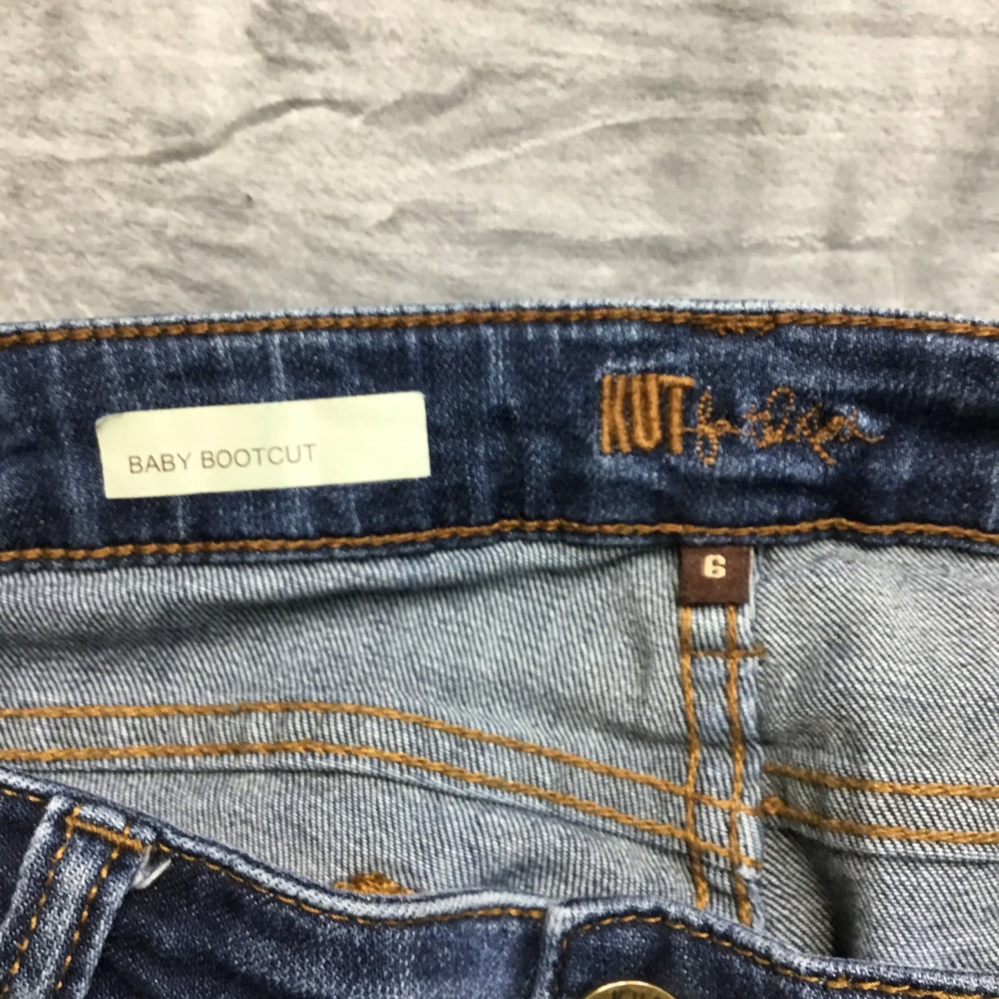 KUT From The Kloth Bootcut Jeans Women's Size 6 Regular Blue Denim