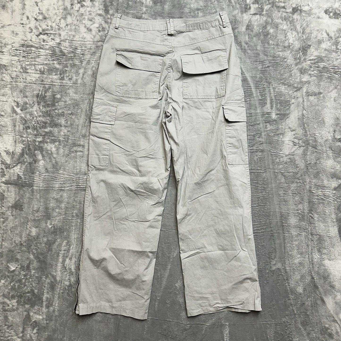 Rachel Paige Straight Cargo Pants Women's Size Medium Gray