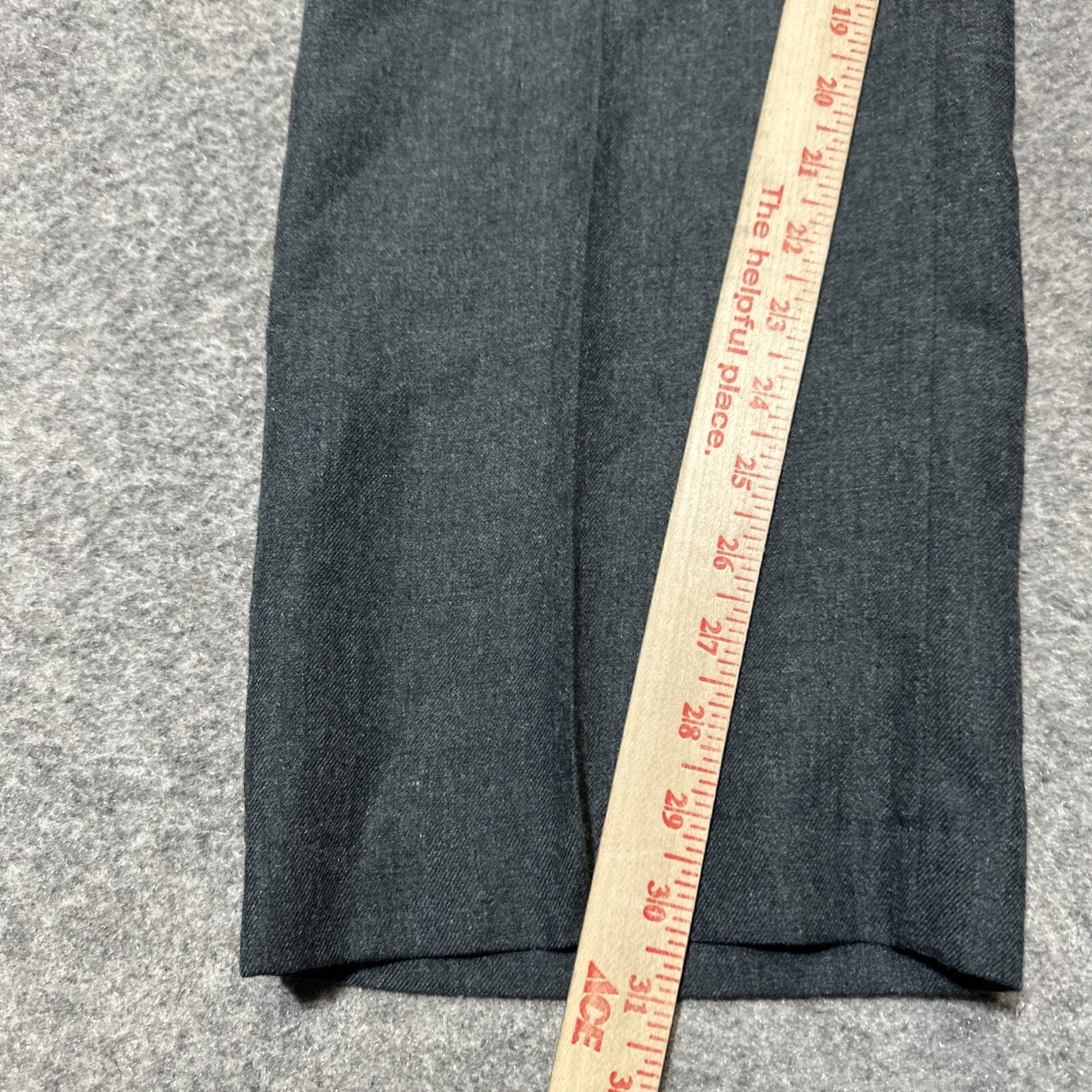 Vintage DAKS Dress Pants Men's Size 36x32 Dark Gray Polyester Pants