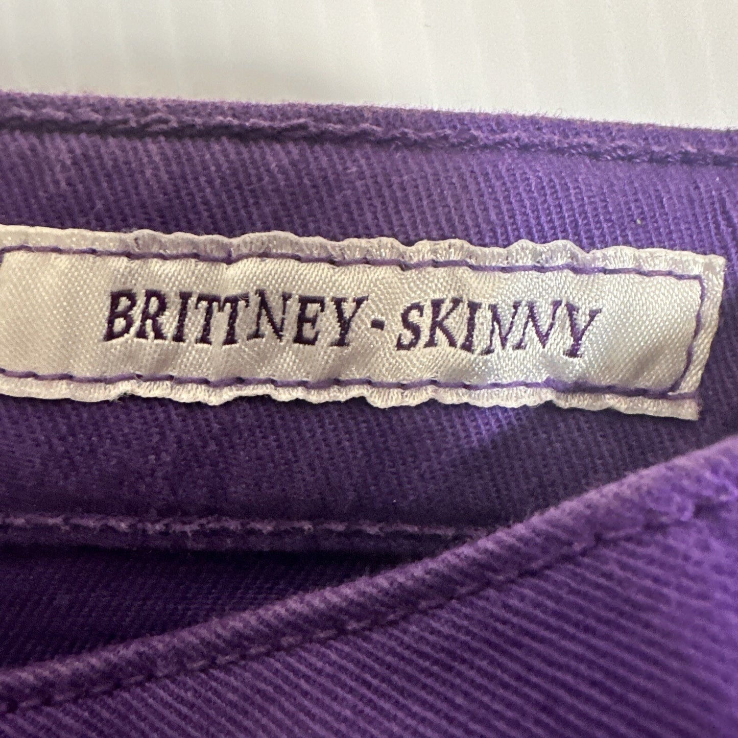 Guess Jeans Womens Size 27 Brittney Skinny Purple Medium Wash Denim Casual