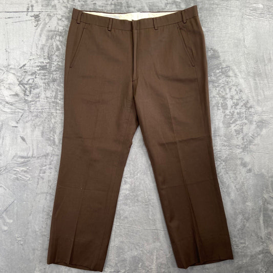 H. Freeman & Son Men's Bronzetti Slack Pants Brown Size 34 #534424