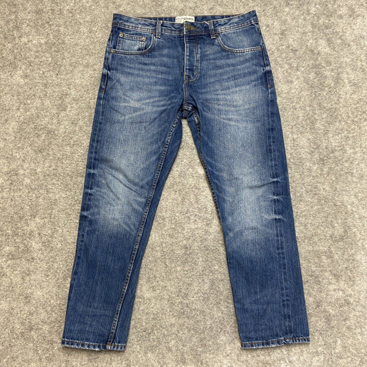 The Stronghold Relaxed Tapered Jeans Men's Size 32x30 Blue Denim Button Fly