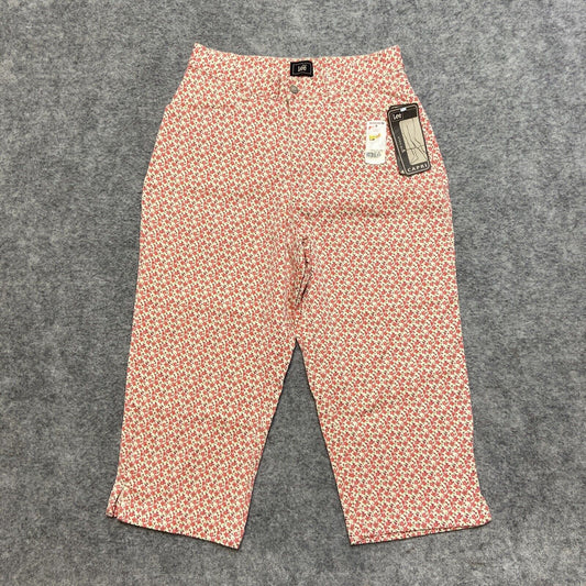 Vintage New Lee Capris Women's Size 8M Pink Floral Pants