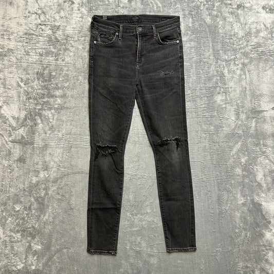 Citizens for Humanity Distressed Rocket Righ Rise Skinny Jeans Women’s 26 Gray