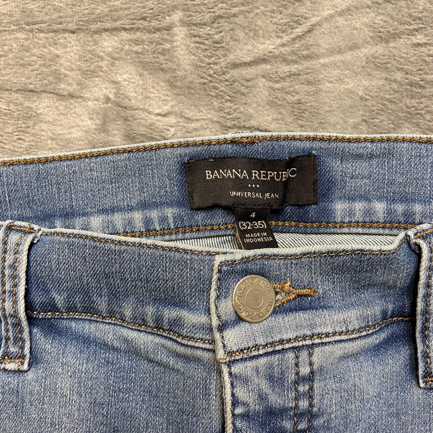 Banana Republic High Rise Skinny Jeans Women's Size 4 Blue Denim Light Wash GUC