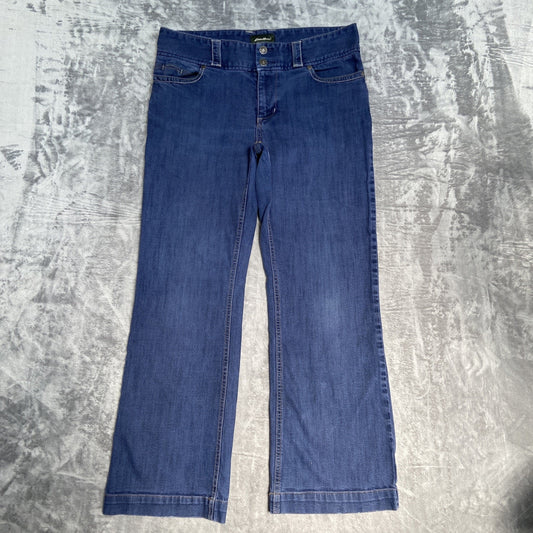 Eddie Bauer Flared Jeans Women's Size 10 Light Faded Purple Denim