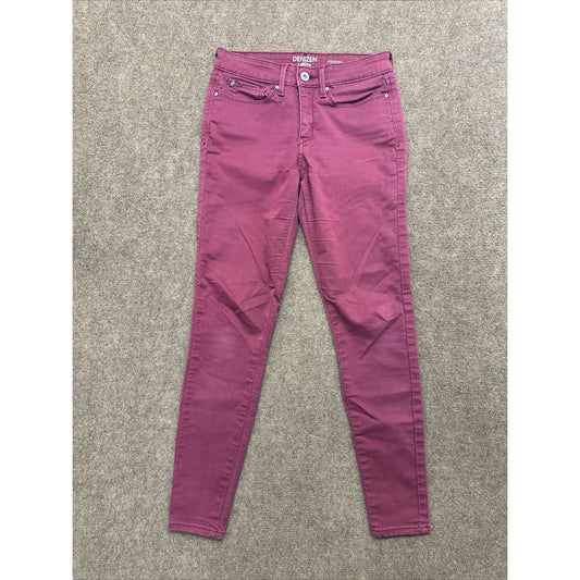 Denizen Levi's Jegging Womens Jeans Size 5 - 27W Burgundy Red Denim
