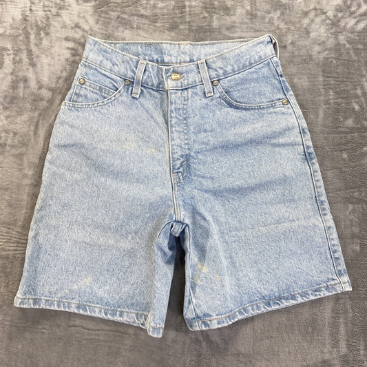 Vintage Distressed Levi's 950 90s Mom Jean Shorts Women's Size 5 Blue Denim
