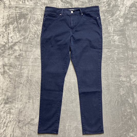 Levi's 311 Shaping Skinny Jeans Women's Size 32 Dark Blue Crushed Cotton 32x30