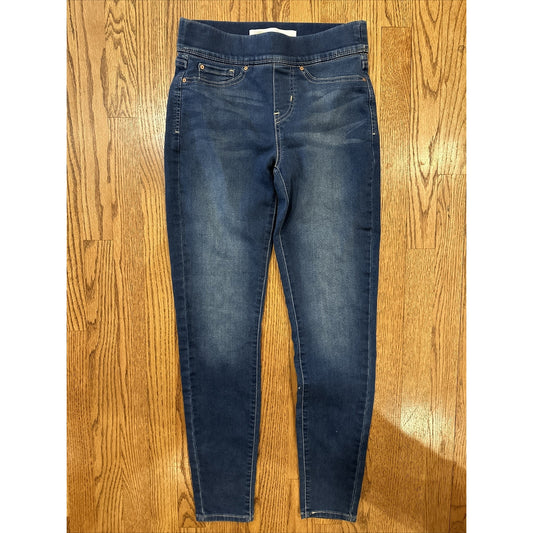 Signature by Levi Strauss Shaping Pull-On Skinny Blue Denim Jeans Size 4M