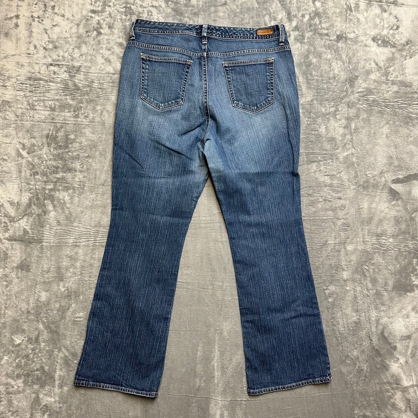 Vintage Eddie Bauer Bootcut Jeans Women’s Size 14R Dark Blue Denim