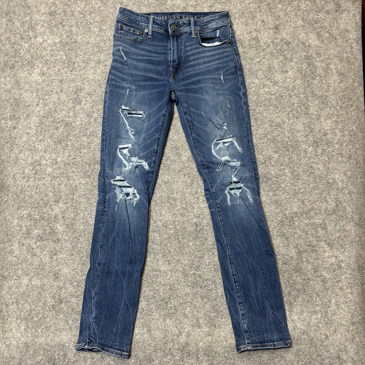 American Eagle Distressed Next Level Airflex Slim Jeans Men's Size 30x34 Blue