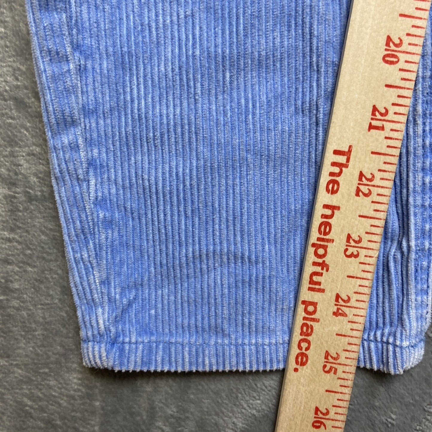 Quiksilver Chino Pants Men's Size 25 Corduroy Ribbed Straight Blue