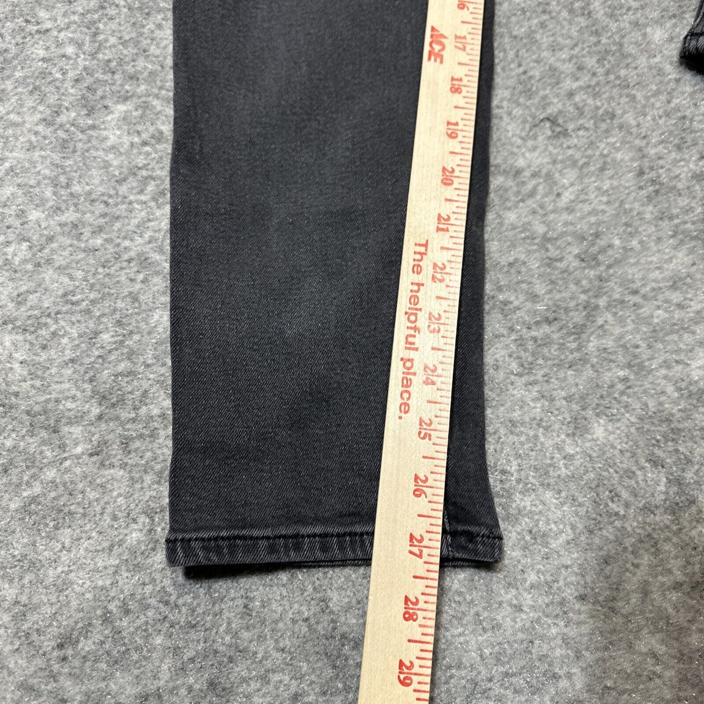 American Eagle Stretch Mom Jean Women's Straight Jeans Size 4 Black Gray Denim