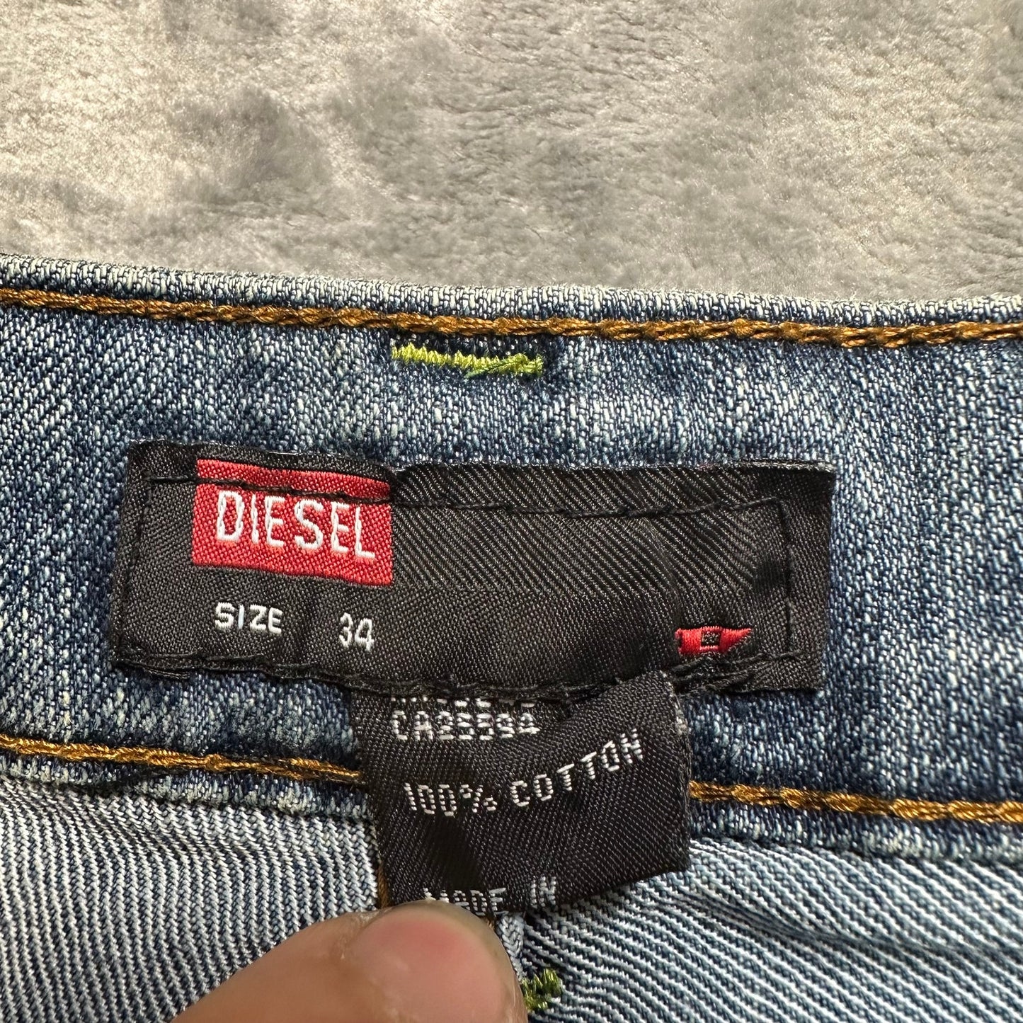 Diesel Bootcut Jeans Men's Size 34x29 Blue Denim