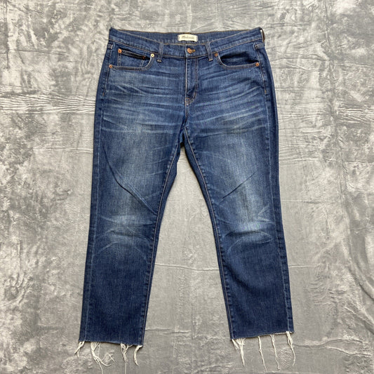 Women's Madewell The Sim Boy Jean Size 29 Dark Blue Denim