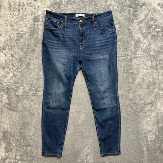 Madewell Curvy High Rise Skinny Jeans Women’s Size 33P Dark Blue Denim