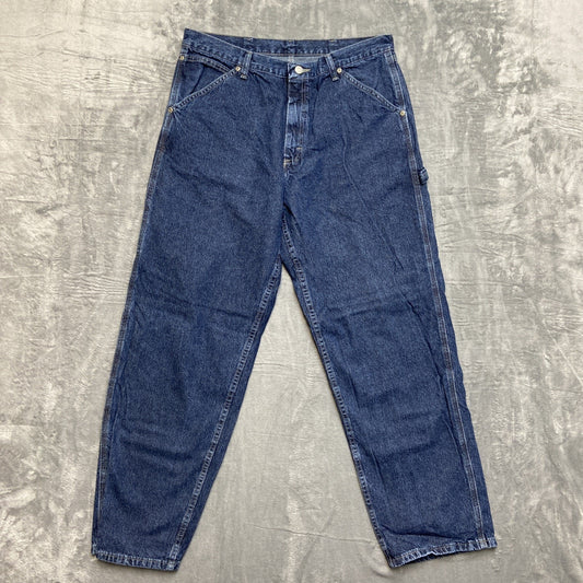 Wrangler Carpenter Jeans Men's Size 34x32 Blue Denim