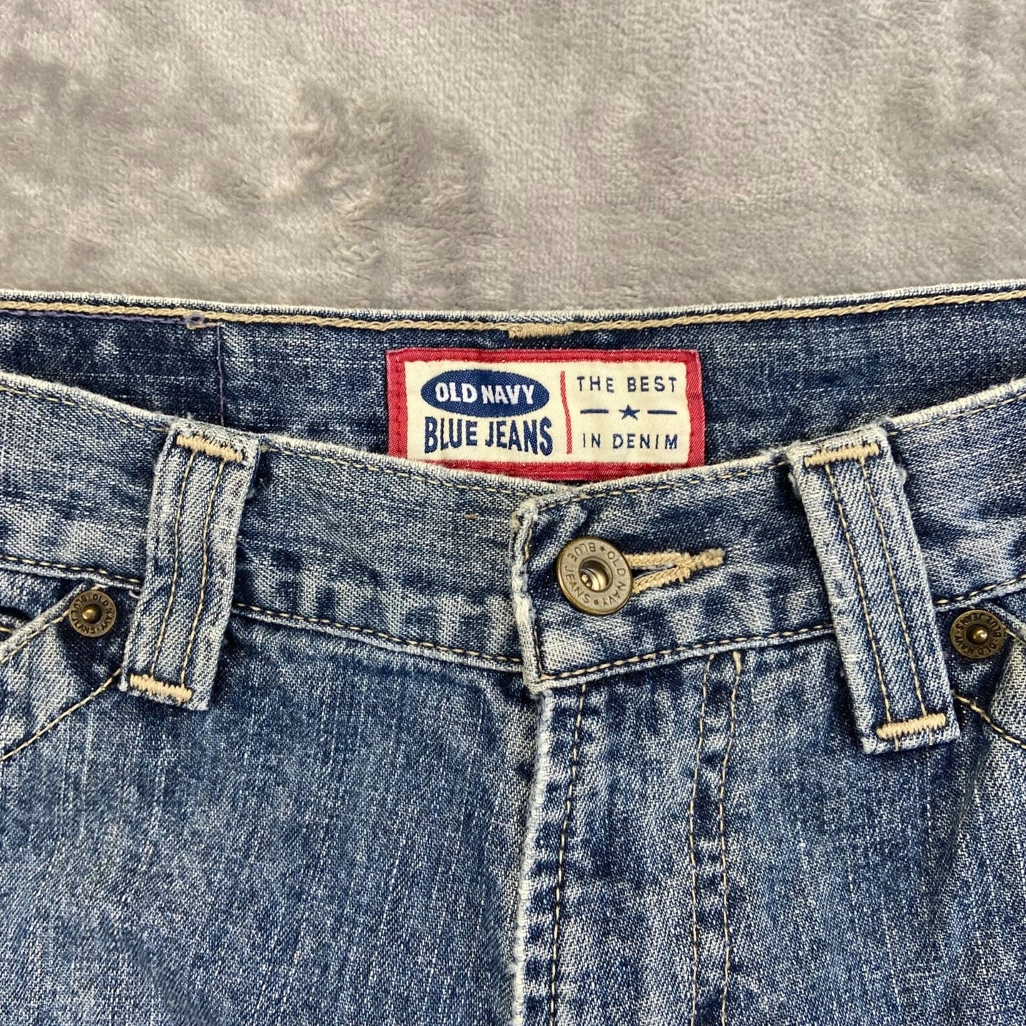 Vintage Old Navy Baggy Carpenter Jeans Men's 36x28 Light Blue Denim