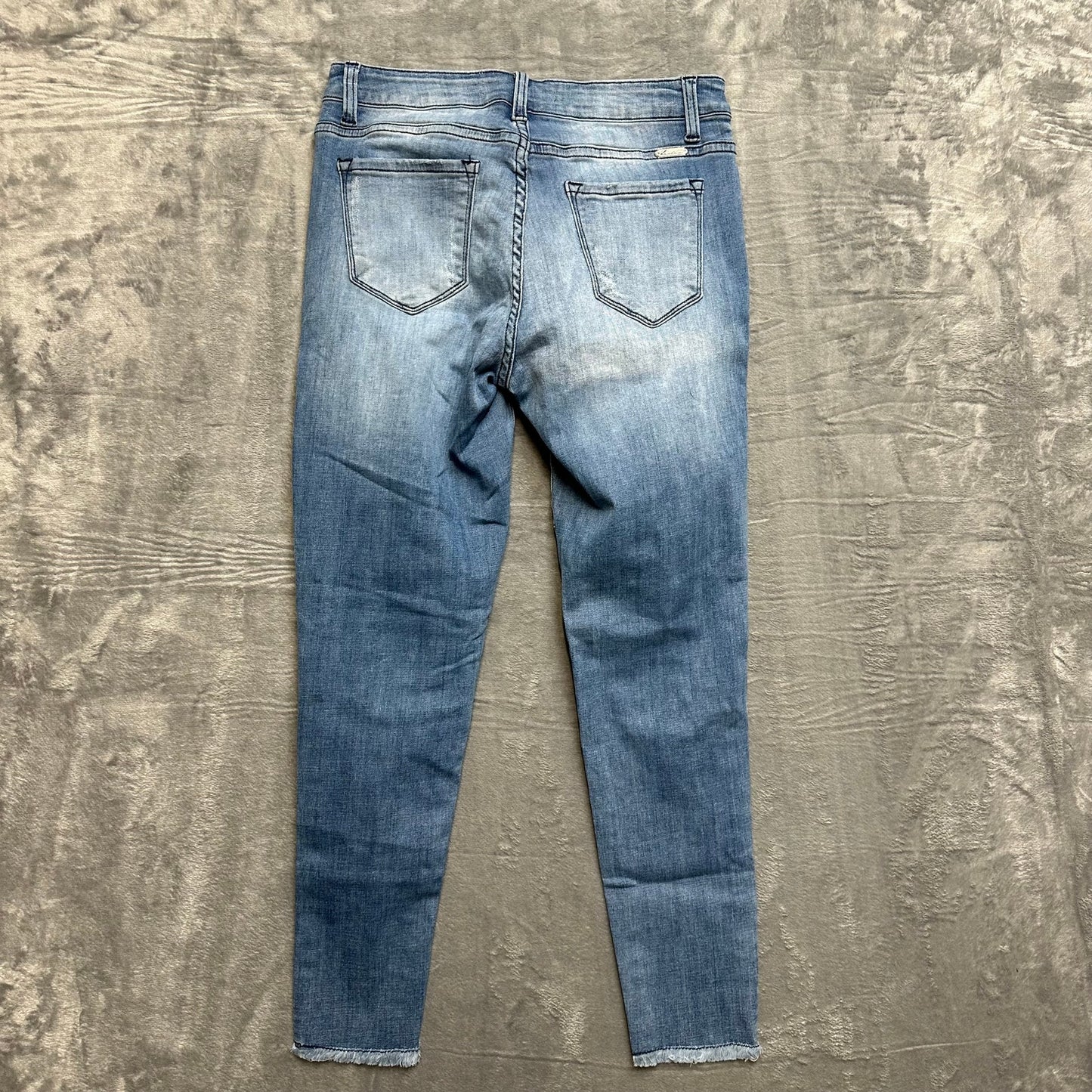 KanCan Los Angeles Distressed Skinny Jeans Womens Sz 9/28 Blue Denim Medium Wash