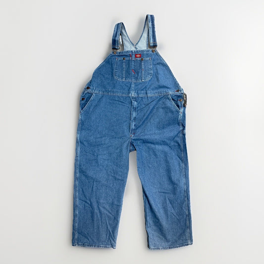New Dickies Denim Bib Overalls Men's Size 50x30 Blue Denim