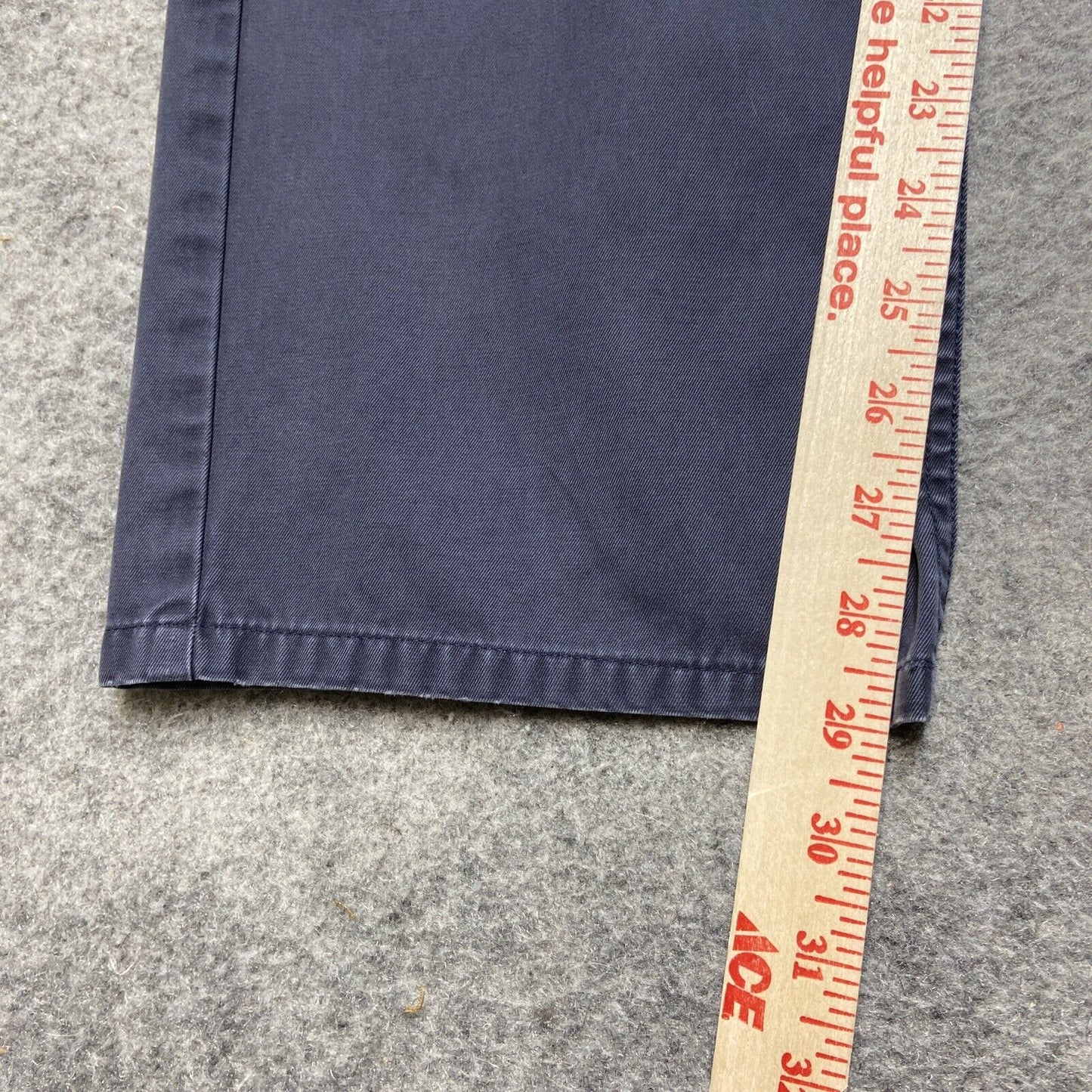 Bonobos Straight Chino Pants Men's Size 35x32 Dark Blue Pants *Bleach Mark*