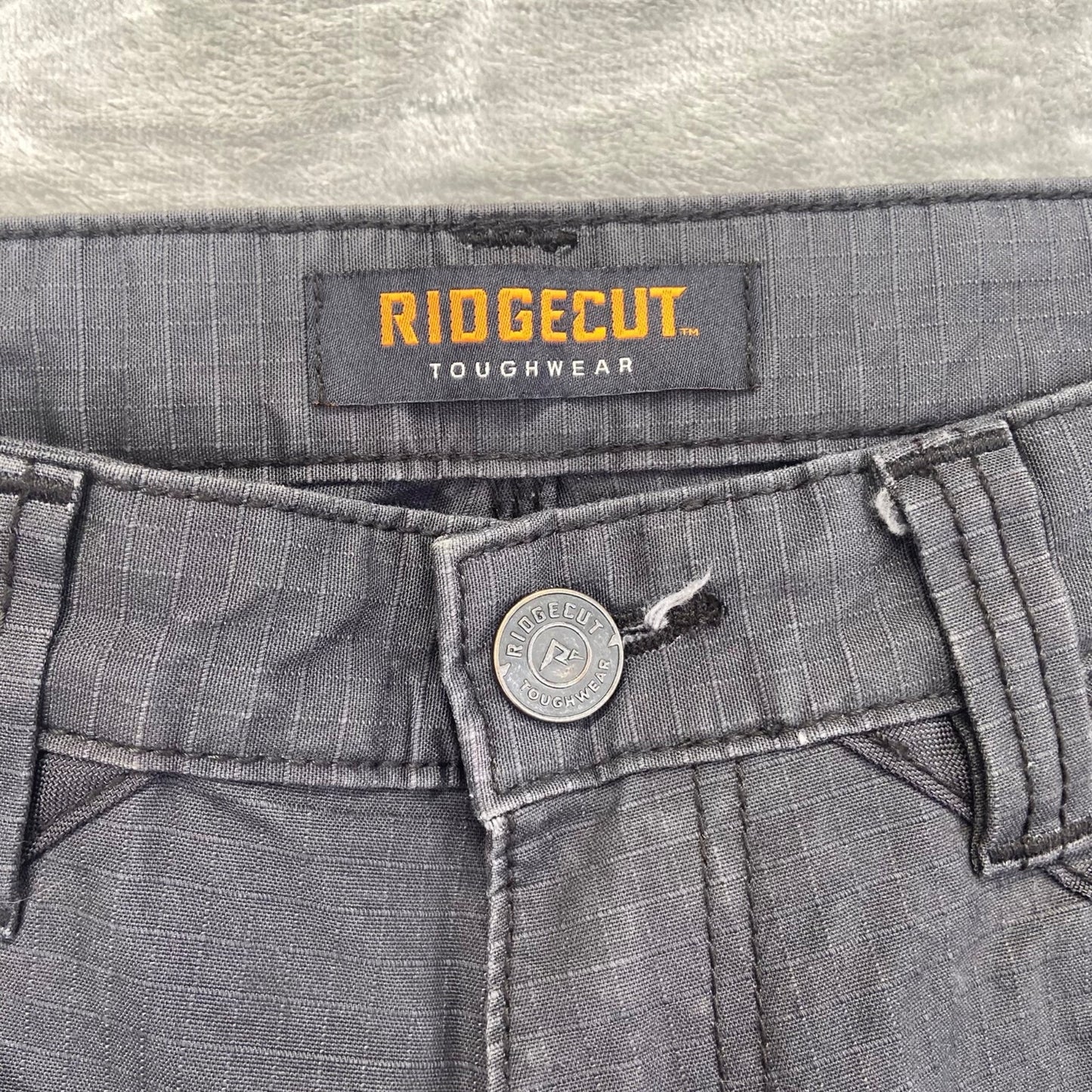 Ridgecut Men's Ripstop Carpenter Work Pants 32x32 Gray Pants