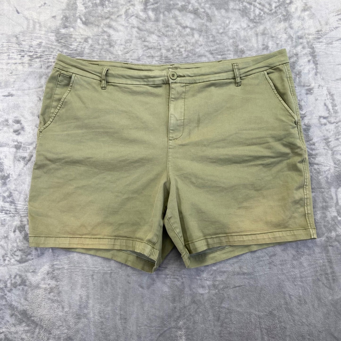 KUT From The Kloth Women's Trouser Shorts Size 24W Green Chino Shorts Summer