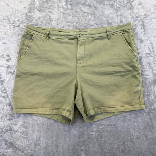 KUT From The Kloth Women's Trouser Shorts Size 24W Green Chino Shorts Summer