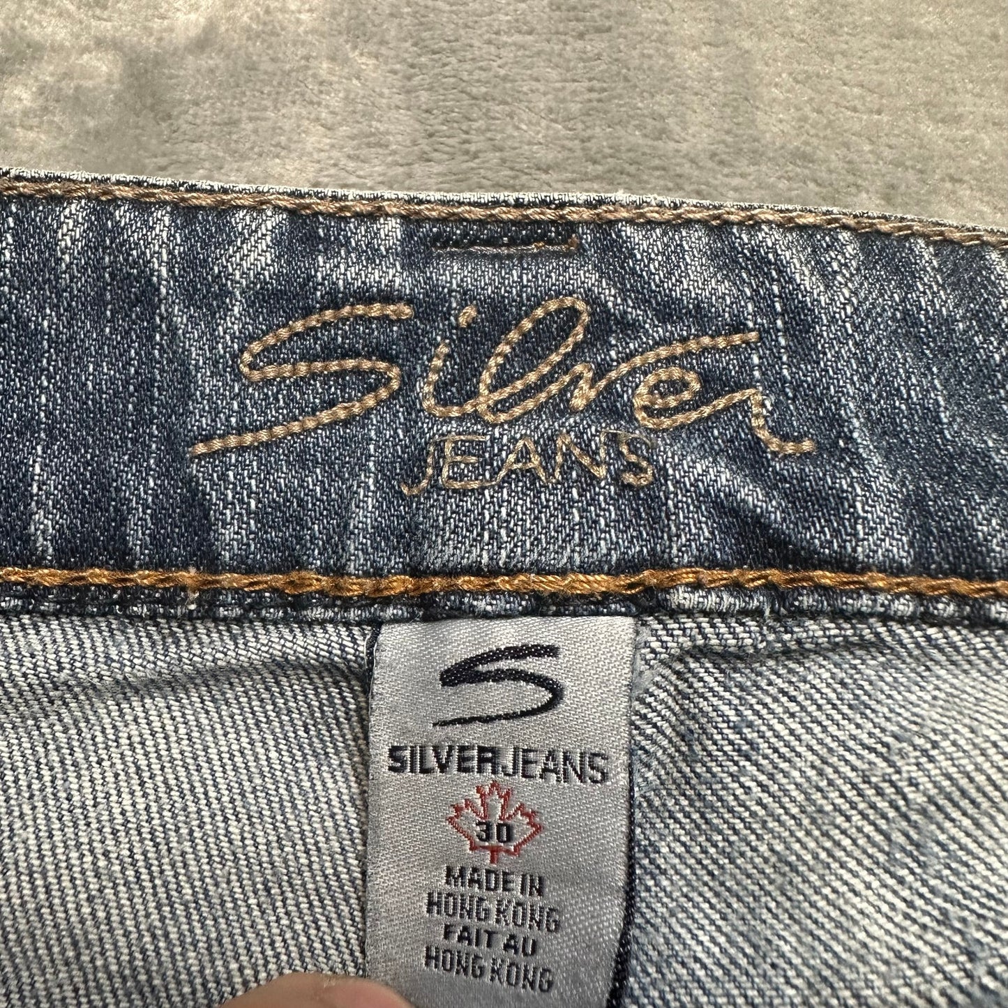 Vintage Silver Jeans Aiko Flared Jeans Women’s Size 30x33 Light Blue Denim