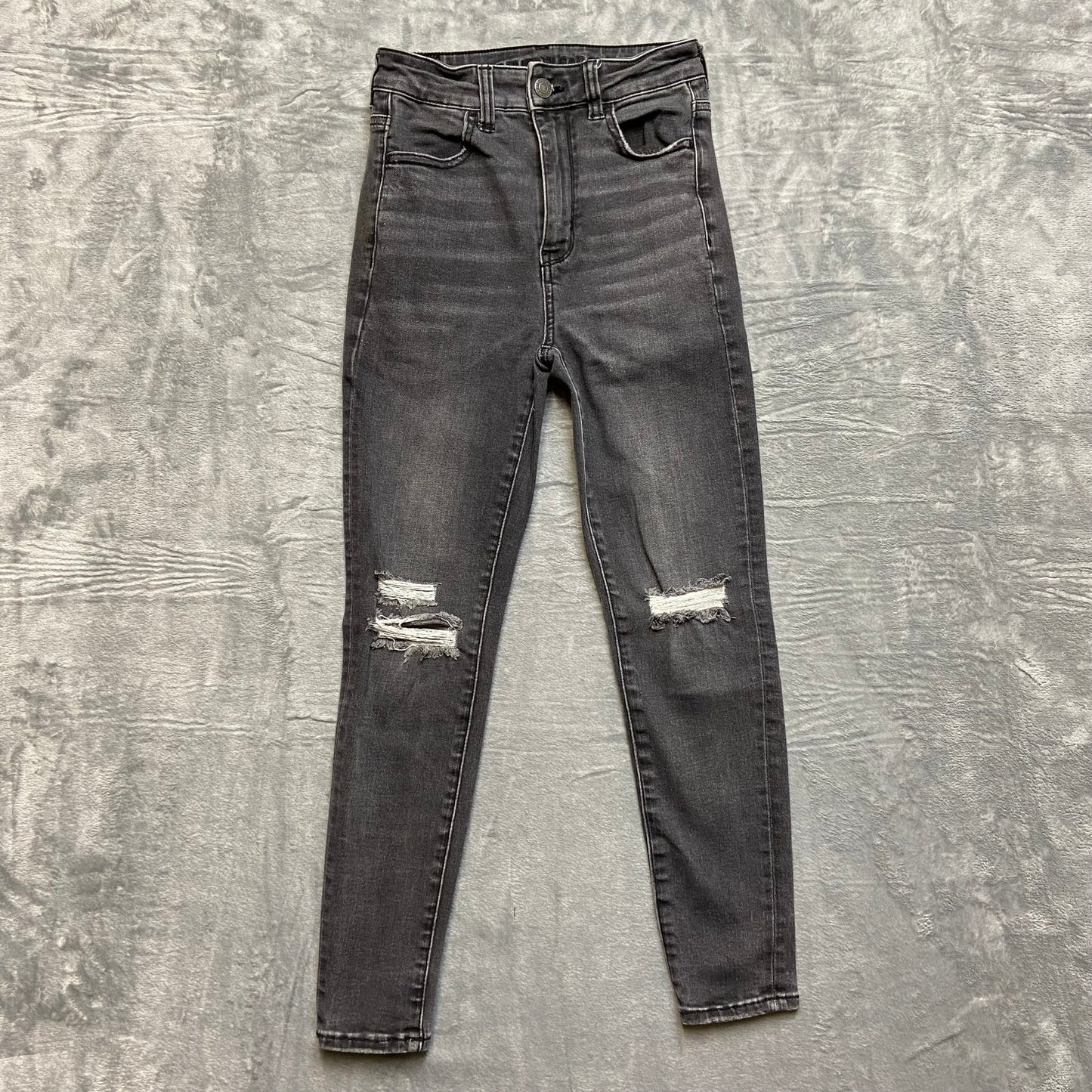 American Eagle Next Level Stretch Highest Rise Jegging Women Size 0XShort Black