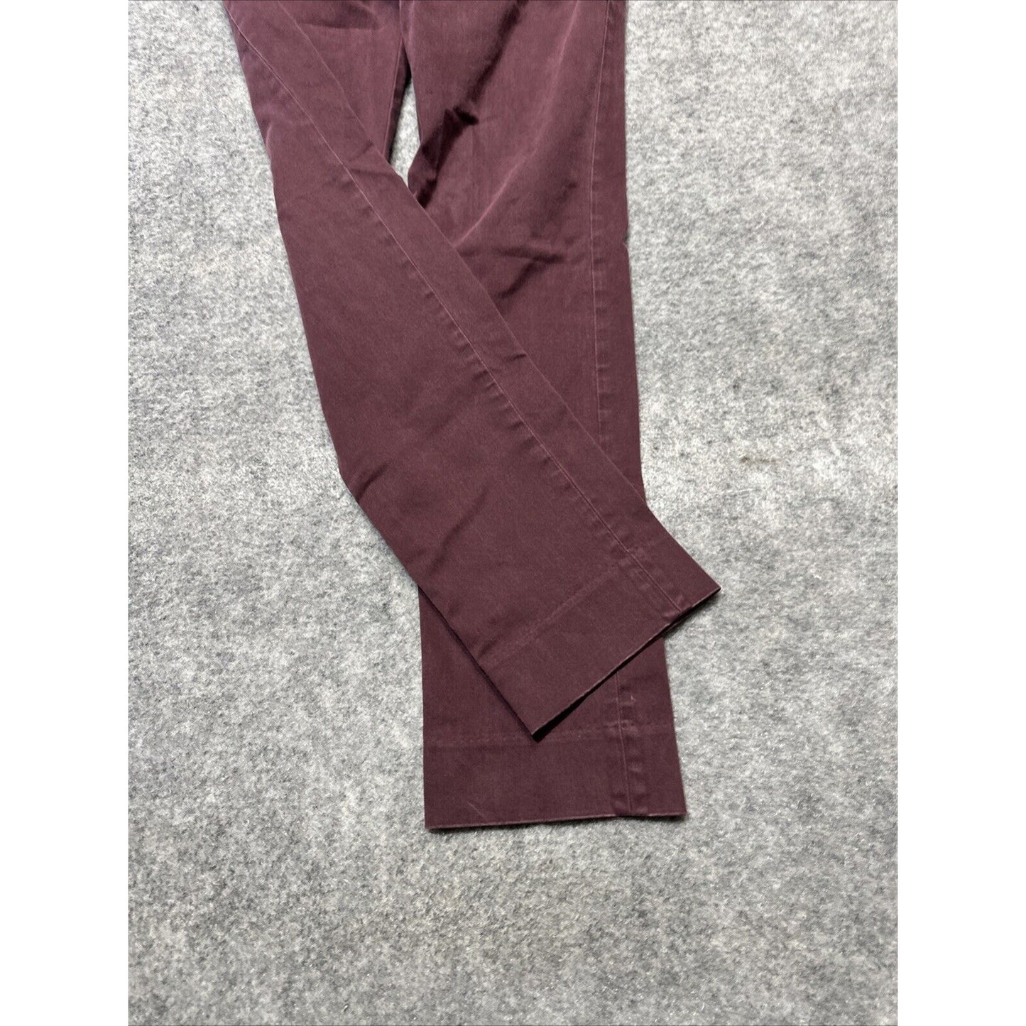 Banana Republic Ryan Women's Straight Chino Pants Size 0 Red Dark Wash Pants