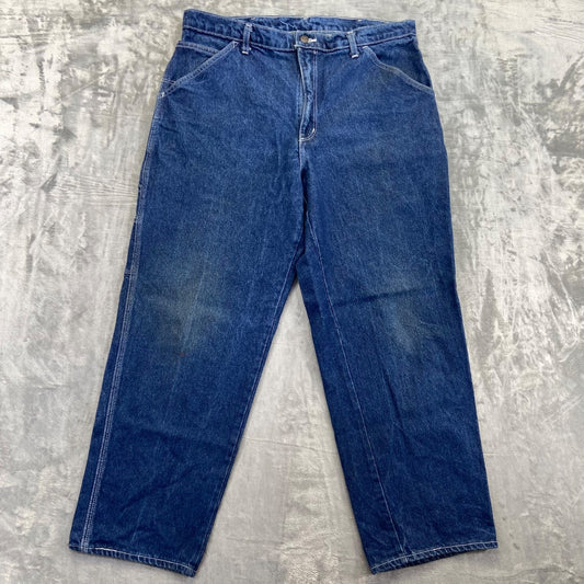 Union Line Men's Carpenter Jeans 36x30 Blue Denim