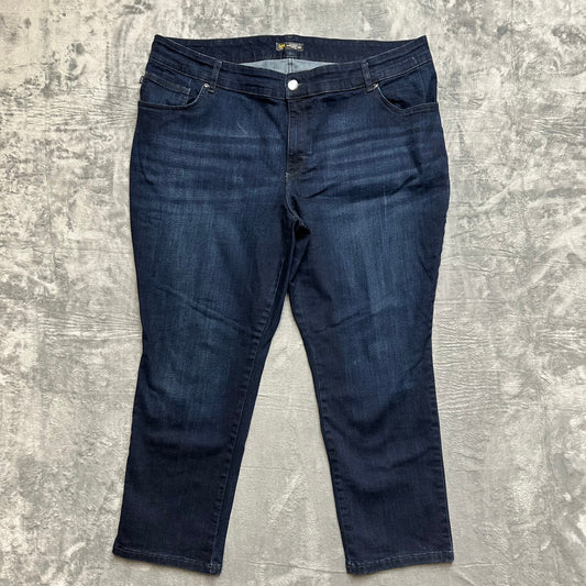 Lee Straight Leg Jeans Women's Size 22W Blue Denim